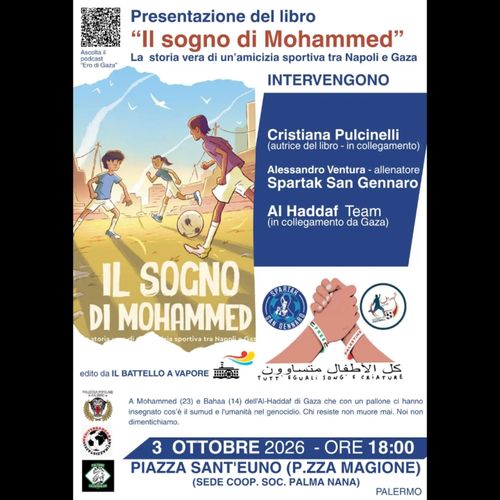 PRESENTAZIONE DEL LIBRO "IL SOGNO DI MOHAMMED. LA STORIA VERA DI UN'AMICIZIA SPORTIVA TRA NAPOLI E GAZA" 