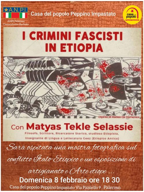 I Crimini Fascisti in Etiopia: mostra e dibattito con N. M. Bonifati Tekle Salassie