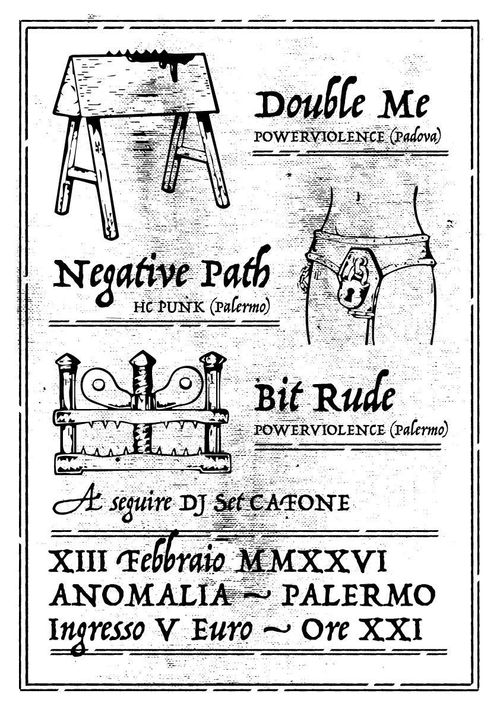 DOUBLE ME + NEGATIVE PATH + BIT RUDE + DJSET CAFONE