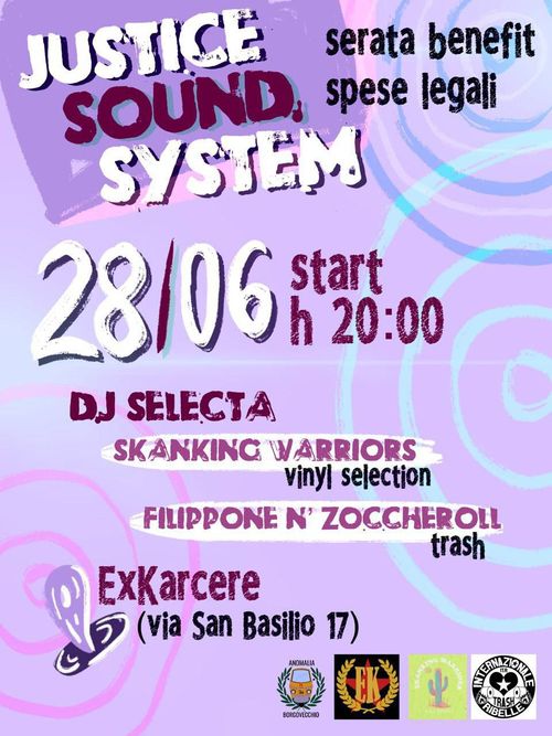 JUSTICE SOUND SYSTEM serata benefit spese legali