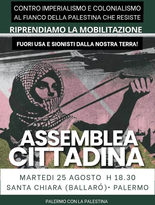 Assemblea cittadina - Palermo con la Palestina