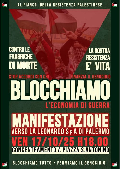 Manifestazione Blocchiamo l’economia di Guerra