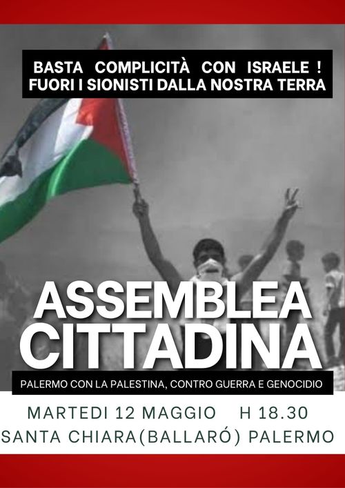 Assemblea cittadina - Palermo con la Palestina