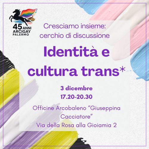 Cerchio di discussione: identità e cultura trans*