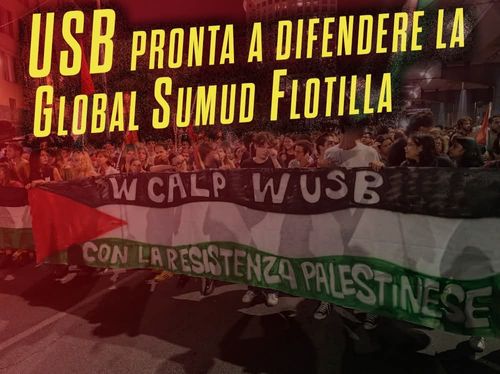 Mobilitazione a sostegno della Global Sumud Flotilla